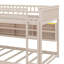 Full XL Over Queen Bunk Bed With Integrated Shelving, Customizable Lights And Ventilated Panel-1160072004-1160072005