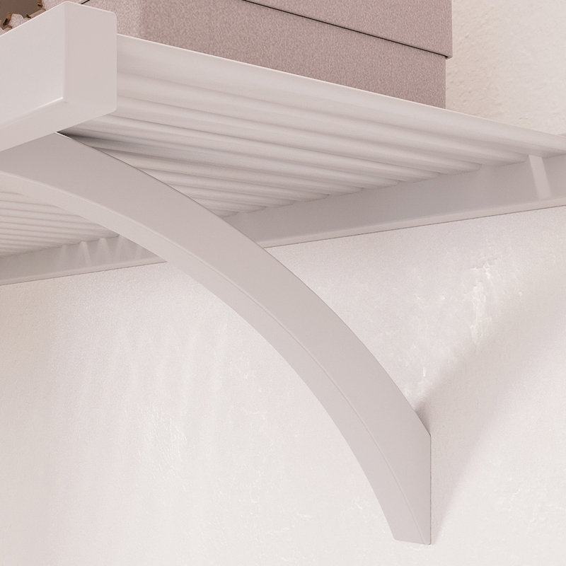 Solid Wood White Reach-In Closet System