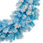 Pre-Lit Flocked Pine Artificial Christmas Wreath - 24" - Clear Lights-83520721