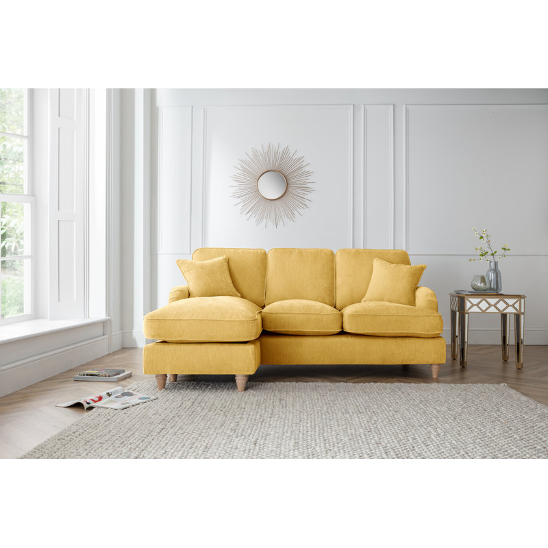 Galilee Chaise Sofa, Apricot, Left hand Facing