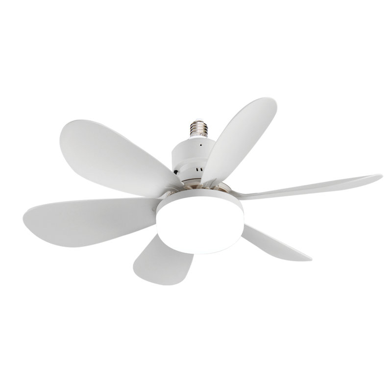 30W Socket Fan Light E26/27 Screw in Ceiling Fan with Light for Garage Bathroom