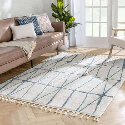Serenity Geometric Synthetic Area Rug