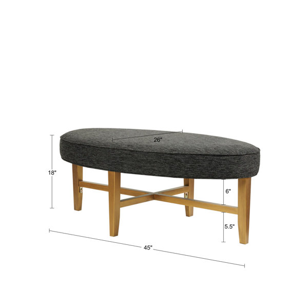 Curves Tufted Round Ottoman by Ave Six - Office Star - Madison Seating