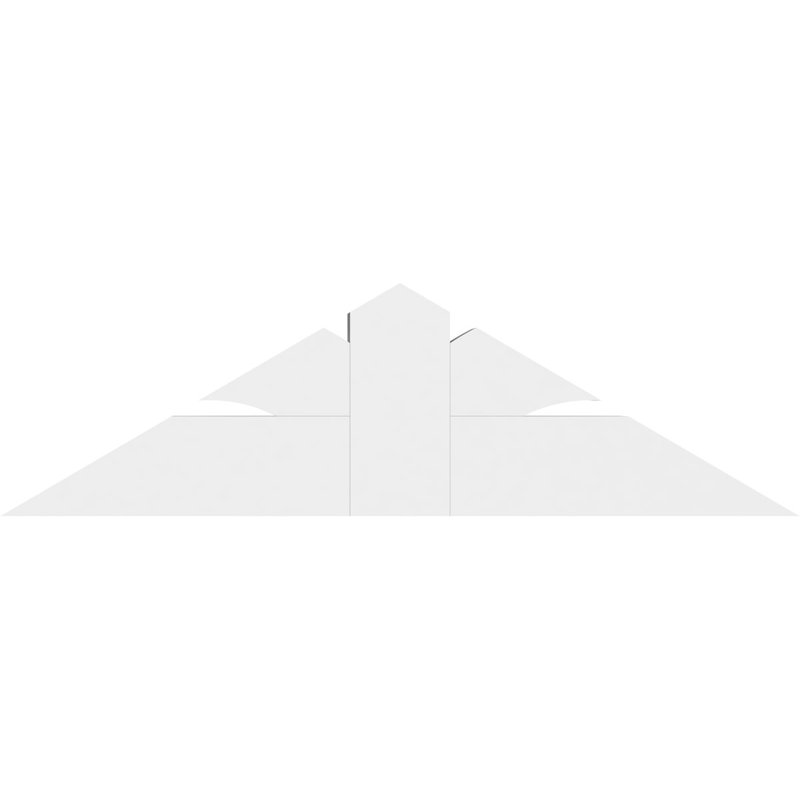 Support pour pignon en PVC de qualité architecturale Richland, H 14 po x l 48 po (pas: 7/12), P 4 po x F 6 po