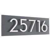 Floating Modern 4" Number Horizontal Address Plaque (5 Digits)