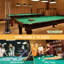 Support pour table de billard - Support de billard rond pour billard pouvant accueillir 8 queues de billard, support pour table de billard autoportant (noir)