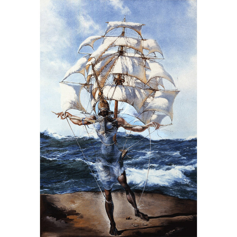 Le bateau, c.1943, H 24 po x l 16 po