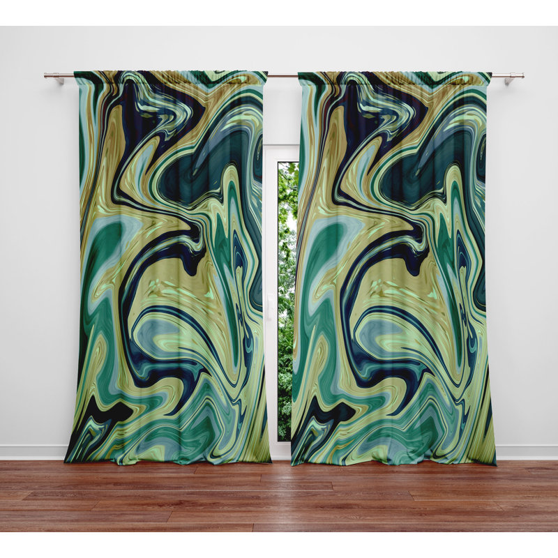 Semi Sheer Curtain Panel Pair, 20"x82" Panels