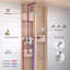 Système de douche circulaire à pression équilibrée à 3 fonctions avec valve brute-94485273
