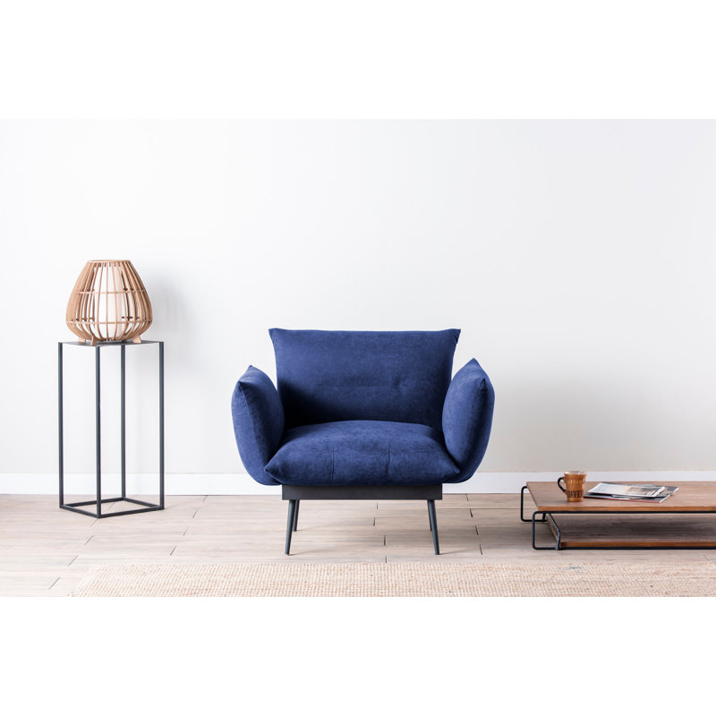 Fauteuil l 35,43 po Althrop, Bleu marine