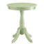 Table d'appoint charmante avec piédestal en bois - Ajoute un confort douillet à une base solide convenant à de petits espaces, merveilleusement et élégamment