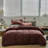 Solid Color Comforter Dark Color 3 PCs Bedding Set Deep Color Bed Comforter Set-115667187-115922240