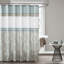 Keller Damask  Printed and Embroidered Single Shower Curtain-45058943