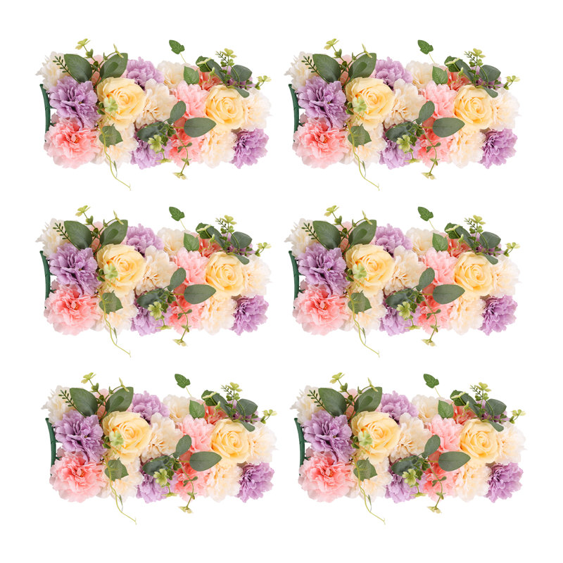 Plastic Mixed Floral Arrangement, Light Purple