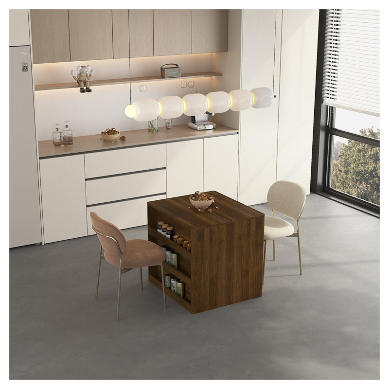 Table de salle à manger extensible et pliable, console de panneau de particules réglable à finition bois pour 1 à 10 personnes