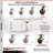 4-Piece High Temp Phenolic Caster Set