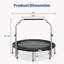 Mini trampoline pliable 40 "pour adultes
