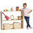 ECR4Kids Streamline 2-Shelf Double-Sided Storage Cabinet, Classroom Storage-32086364-101366158