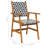 Acacia Patio Dining Armchair with Cushion