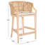 Carneshia Upholstered Solid Wood Counter Stool-762767888