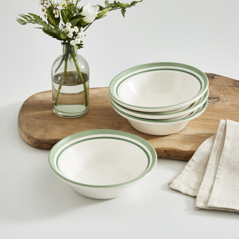 Portmeirion, Potters Stripe - Soup Plate, Green