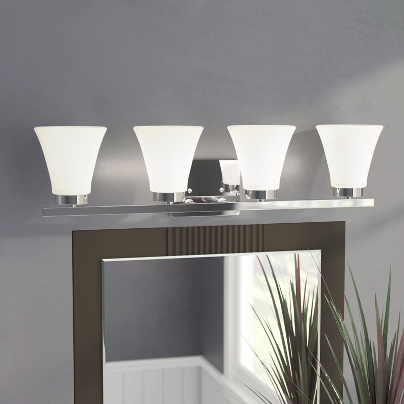 Bayfield Four Light Wall / Bath from Generation Lighting , Chrome, No