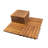 10 PC Acacia Wood Floor Tiles - Snap On Installation  High-Quality Indoor And Outdoor Laying Suitable For Terraces  Decks  And Pool Edges-116279244