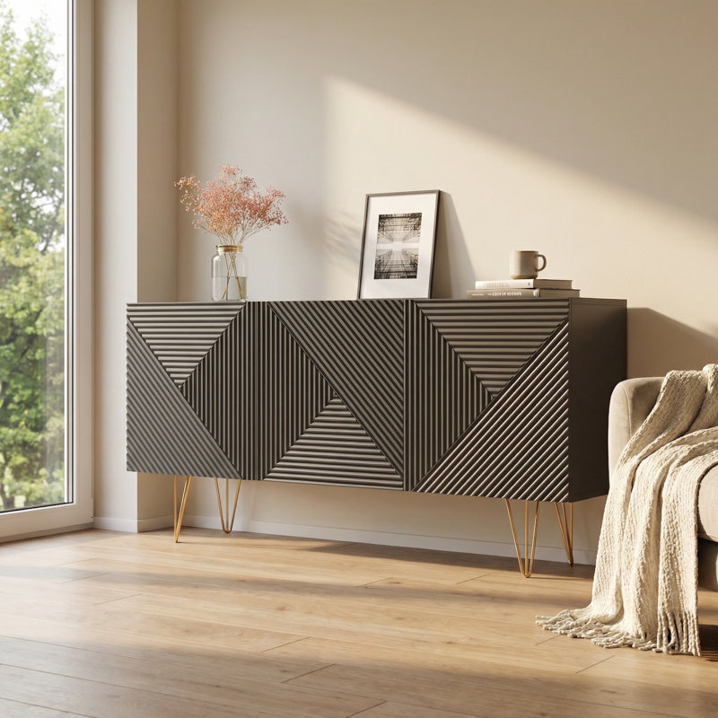 Buffet 3D gris Giza, gris