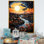 «Van Gogh», reproduction d'art sur toile, «Vangogh Village At Sunset I»
