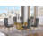 Lebanon Glass Top Trestle Dining Set-355821841-381428323