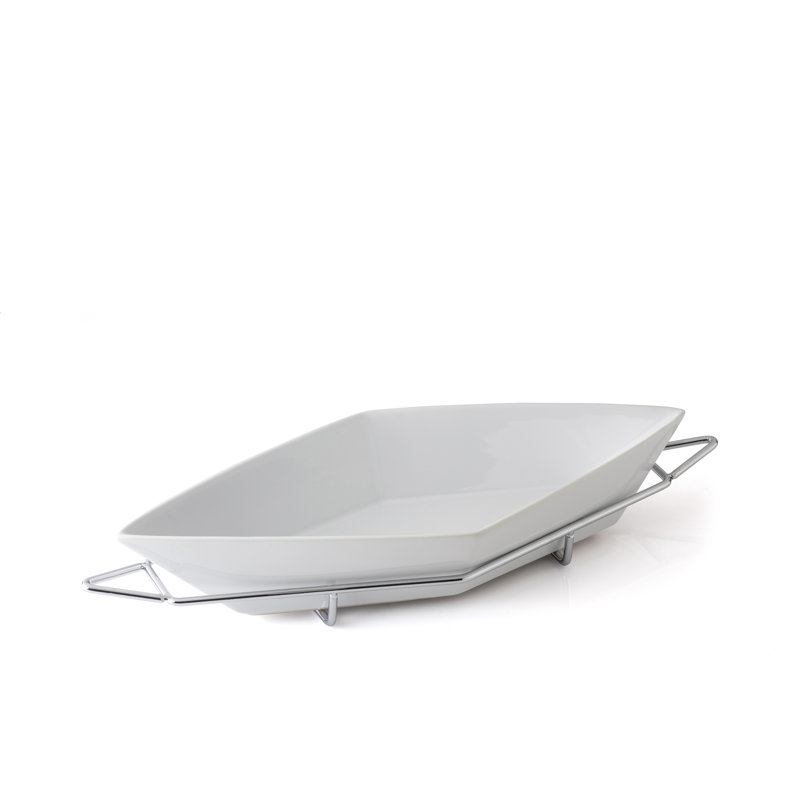Evviva Amici A Cena Tray, silver