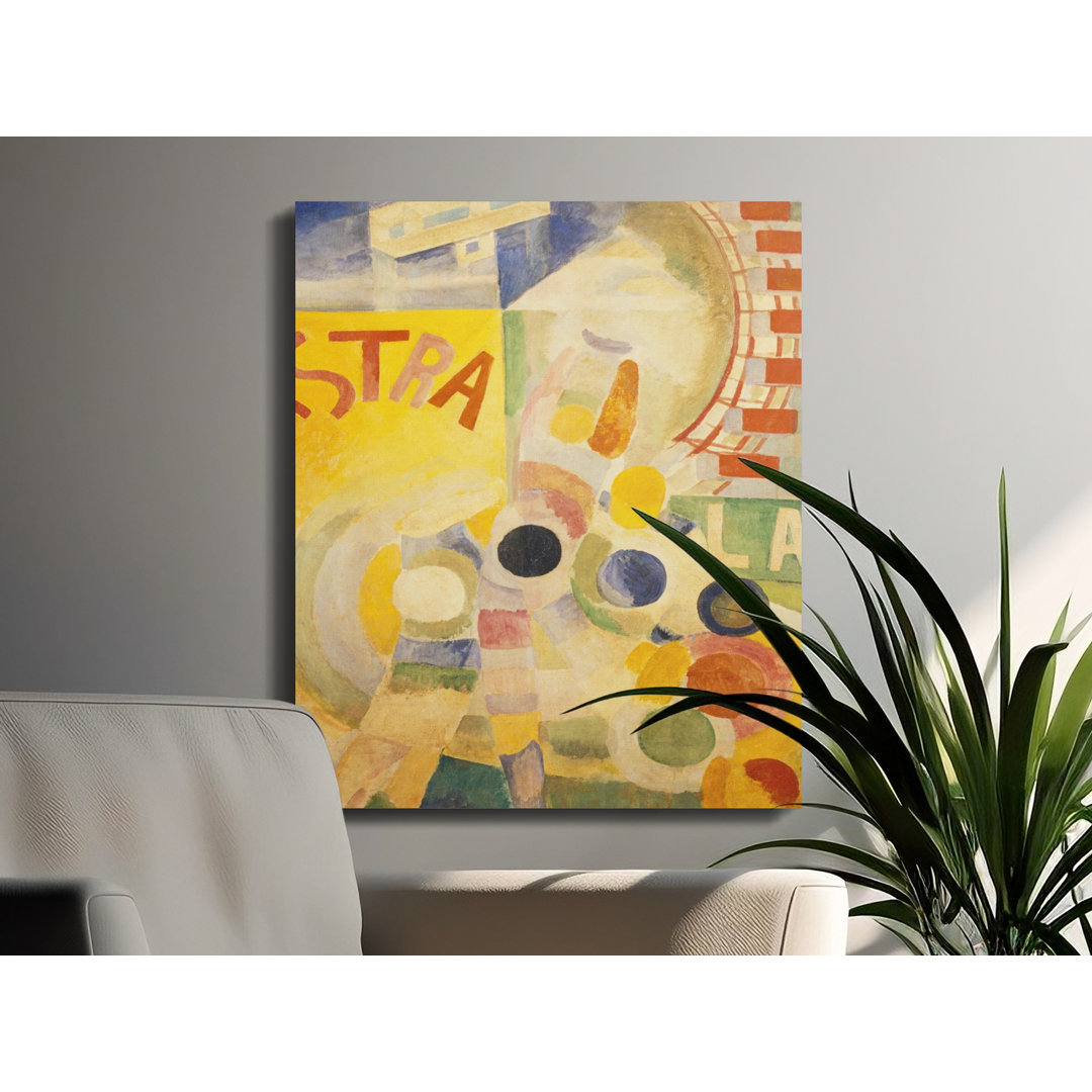 Abstract Canvas Wall Art, Circles and Letters, Modern Decor, Gallery Wrapped, Ready to Hang, Archival Quality Print