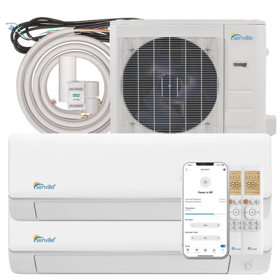 Senville 18000 BTU Ductless Mini Split Air Conditioner with Energy Saver Mode and Dehumidifier Function