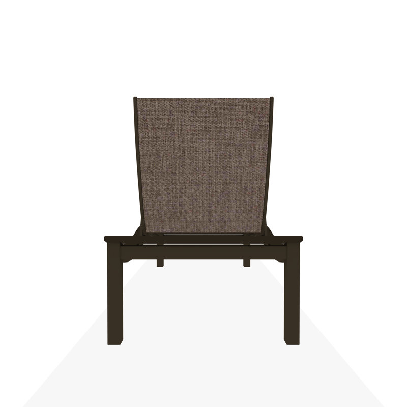 Bazza Outdoor Chaise Lounge, Augustine Fennel Sunbrella®, Beachwood