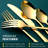 Gold And Silverware Set