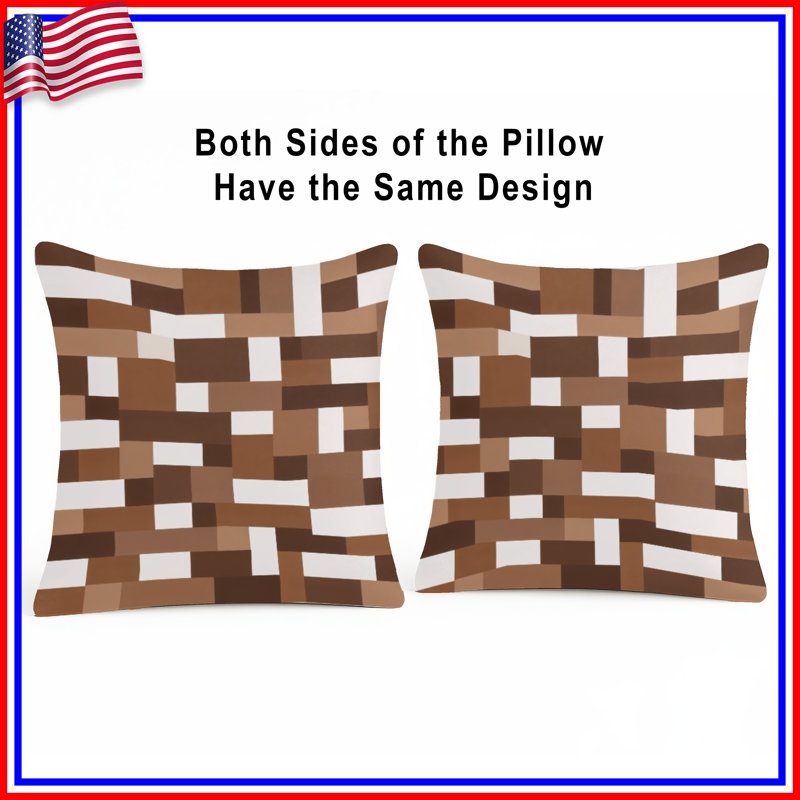 Coussins Brown Brown, 20 x 20 pouces