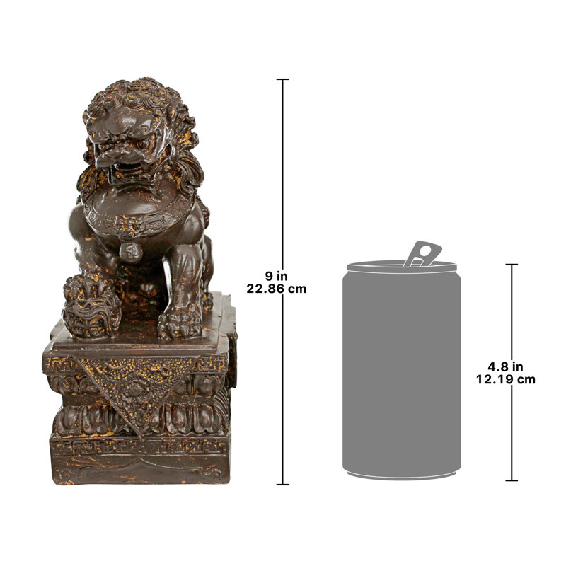 Chinese Guardian Male Foo Dog Figurine