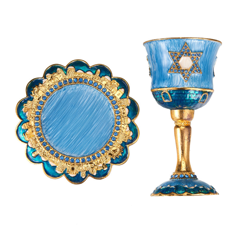 Tasse en émail Kiddush 2,85 onces Coupe