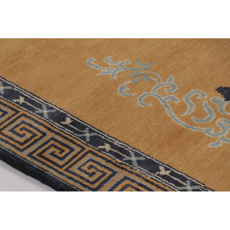 Art Deco One-of-a-Kind 4'4X5'7 Hand Knotted Area Rug