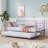 Twin daybed with Trundle, Metal Twin Daybed and Trundle Set, Day Bed Sofa Bed Frame with Steel Slat Support, Multifunctional Daybed Frame for Bedroom-982013470