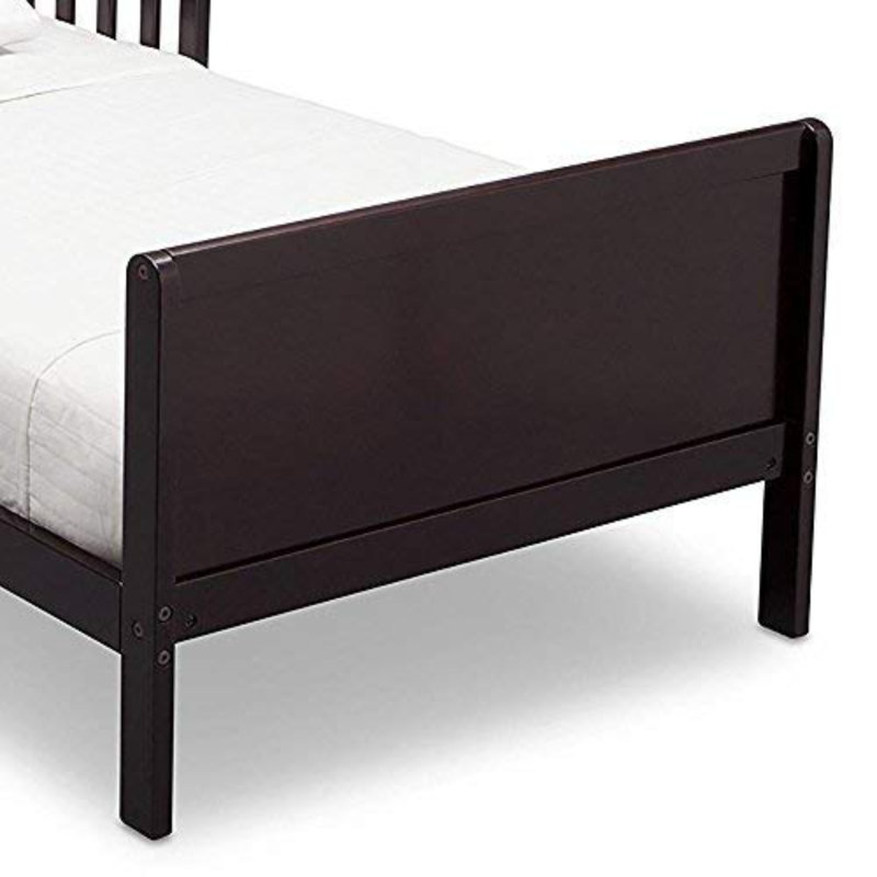 Lit pour tout-petits Bennett, matelas Twinkle Galaxy, Brun