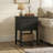 Black Nightstand With 2 Drawers For Bedrooms, Tall 28 Inch Bedside Table For Living Room Home Office,  Modern Wooden Living Room End Table With Storage Shelf, Large Size-514588689