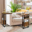 45cm W Metal Bedside Table
