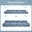 Canapé à 4 places en velours côtelé doux 32D éponge haute résilience ergonomique pour animaux de compagnie à compression complète sans emballage combiné sans assemblage pour les chambres à coucher-118321426
