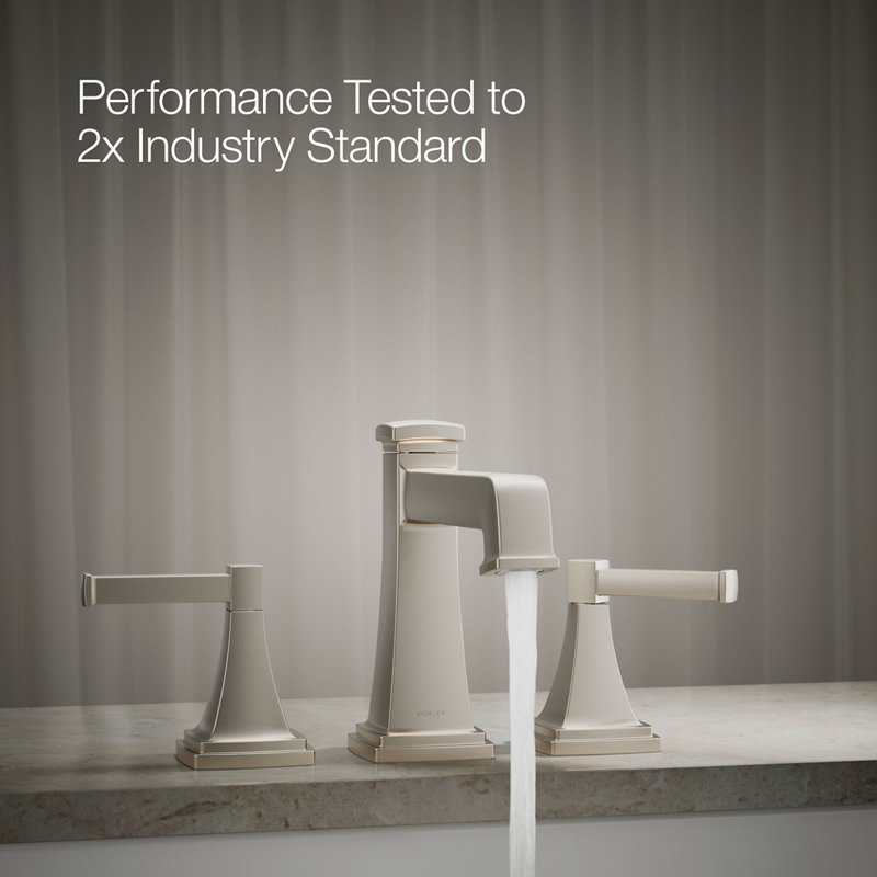 Riff Bath Faucet Trim With Diverter Spout, Vibrant Brushed Nickel