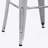 Backless Modern Lightweight Industrial Metal Bar Stools With 4 Leg Design, Set Of 2, 30/