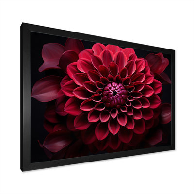 Majestic red dahlia - imprimé