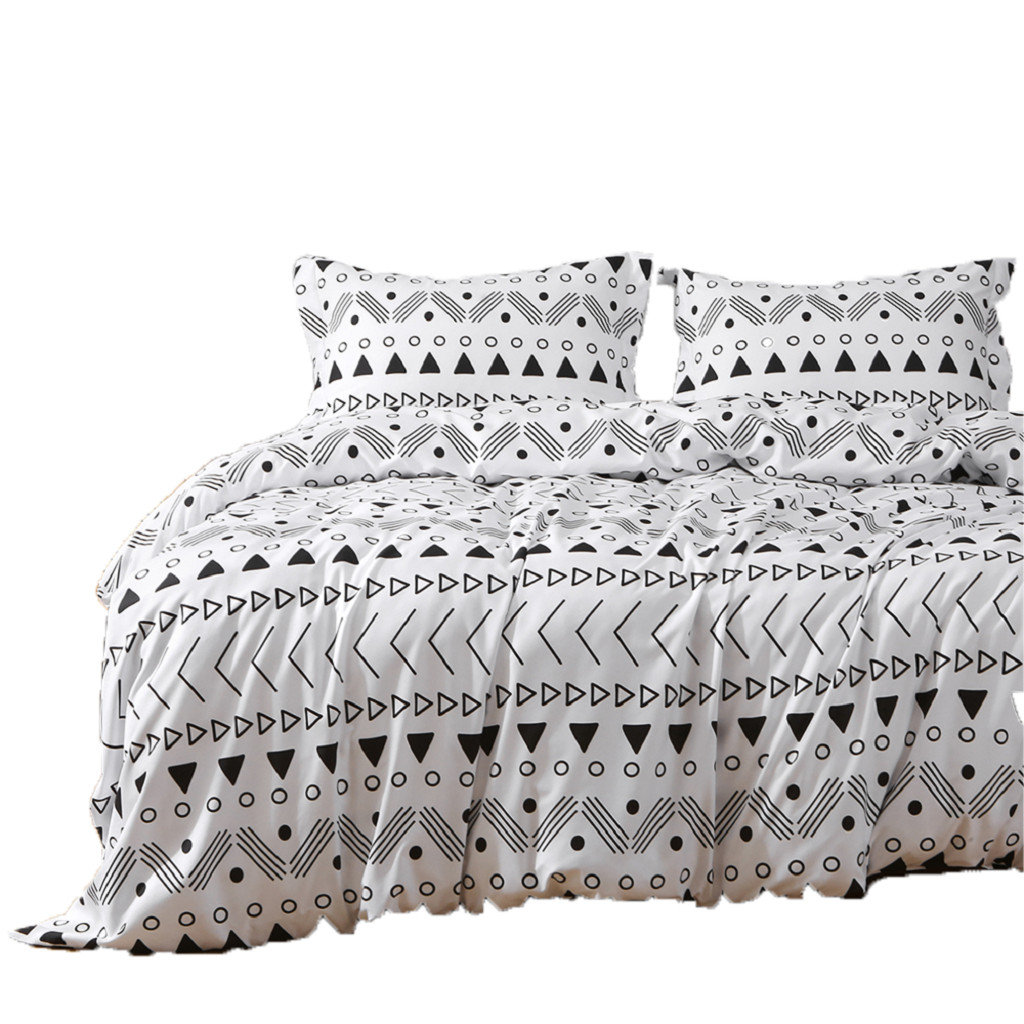 Foundry Select Black And White Microfiber 1400 Thread Count Machine ...