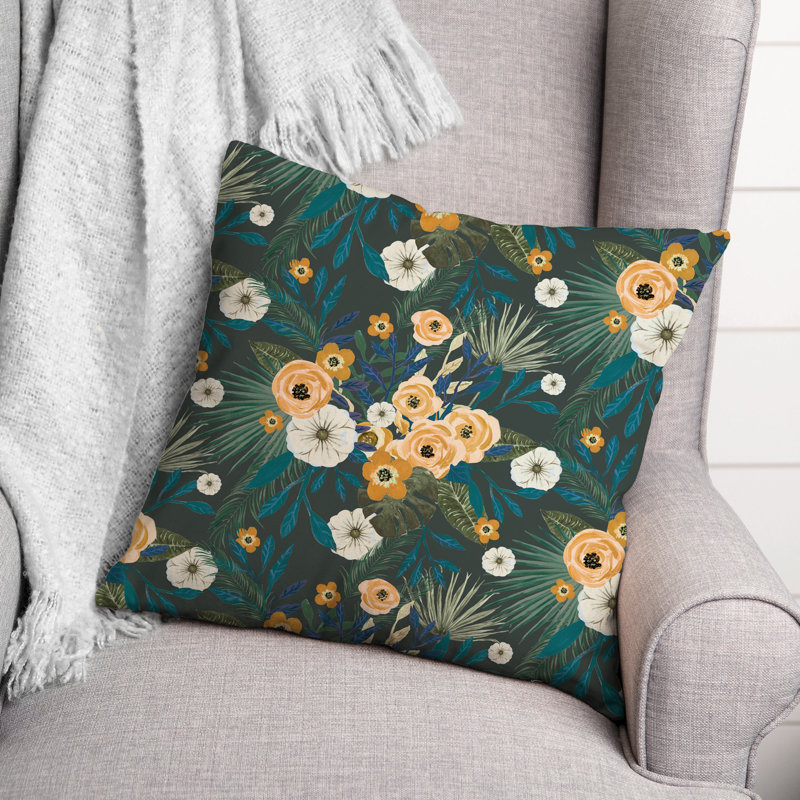 Coussin Floral, Vert