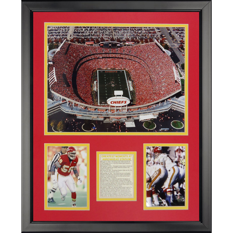 Kansas city chiefs-stadium-flèche-memorabili encadrée NFL
